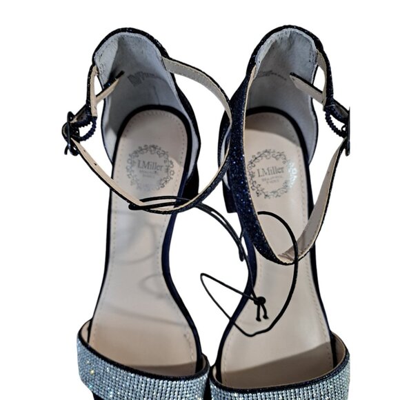 I. Miller Women's Emily Heeled Sandal Navy Size 5m - Picture 7 of 9